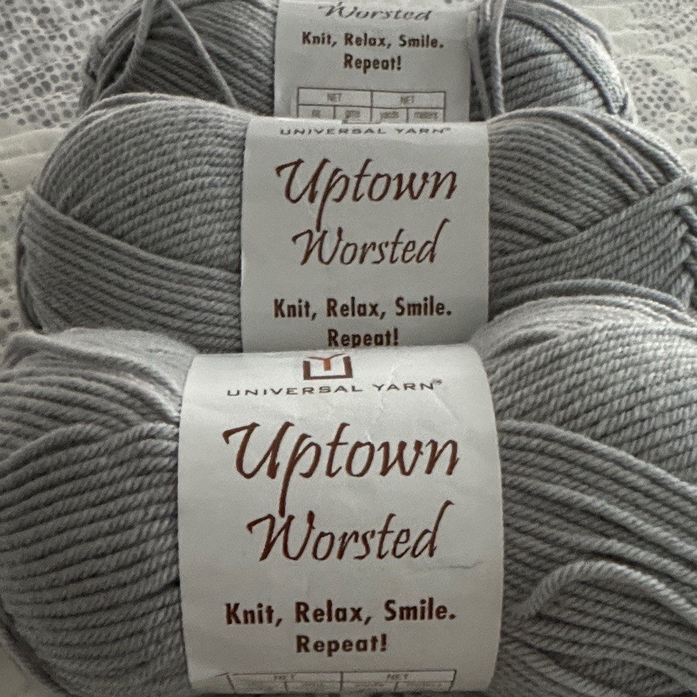 Universal Yarn Uptown Worsted in Gray set of 3